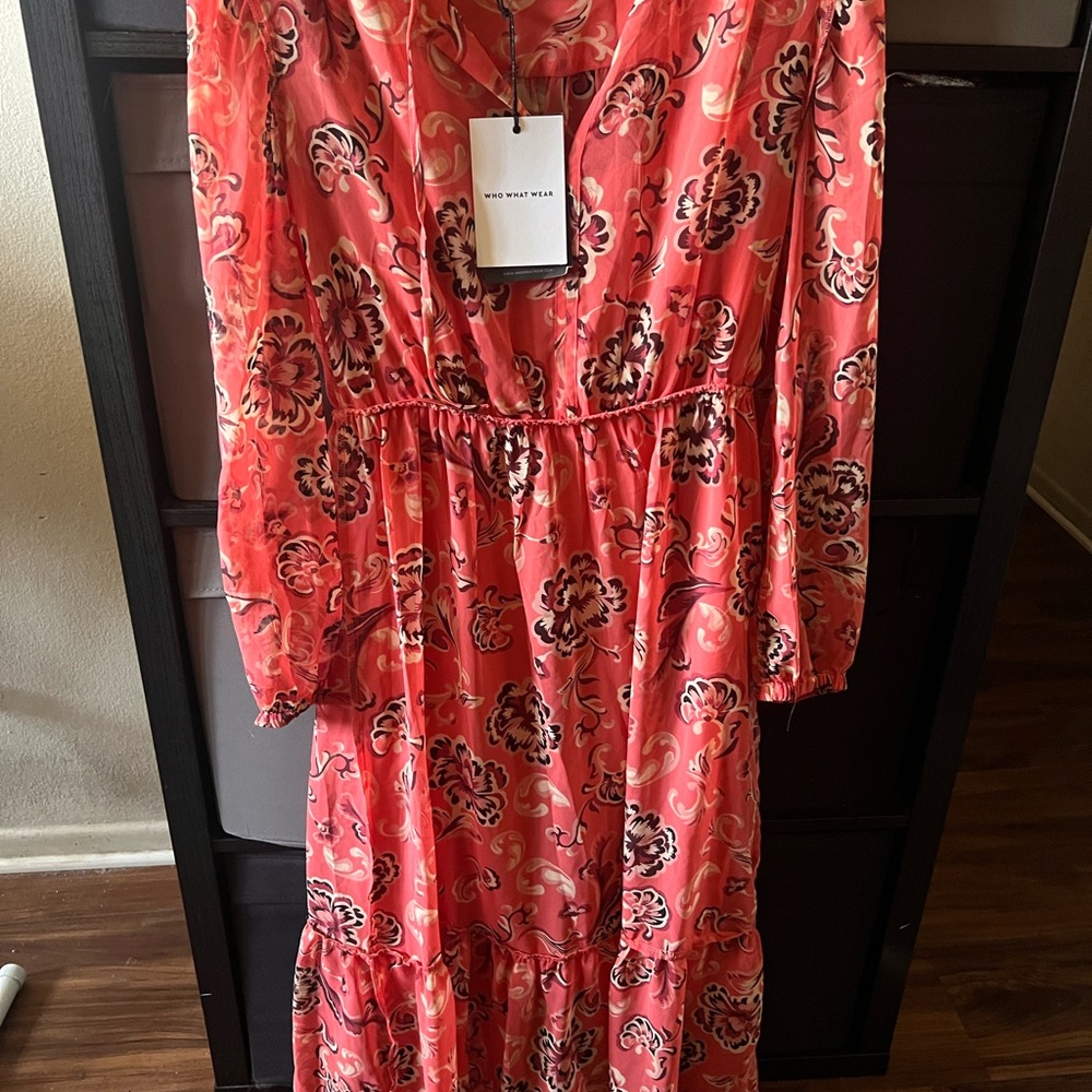 Women's Floral Pink Dress